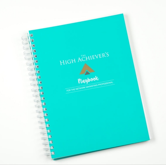 Network Marketing Planner Blue 90 Day High Achievers Playbook Spiral Bound 9x12 - Picture 10 of 10